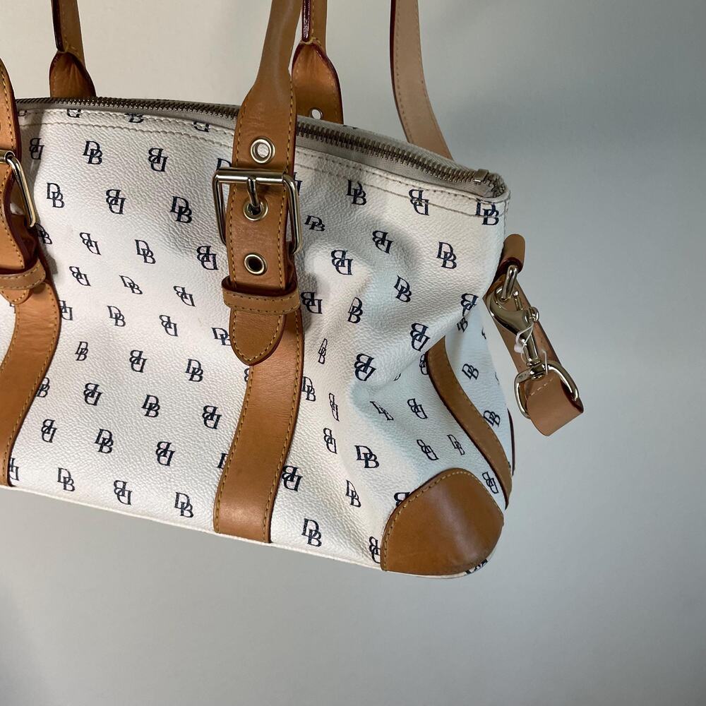 Y2k Dooney And Bourke Db Monogram White Leather H… - image 3